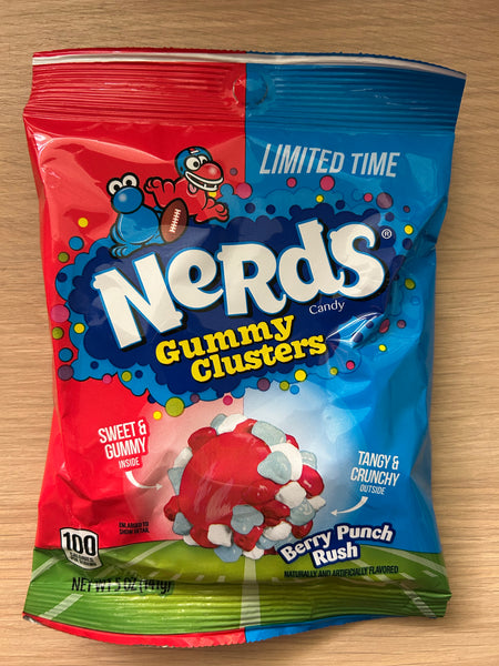 LIMITED EDITION Nerds Gummy Clusters: Berry punch Rush