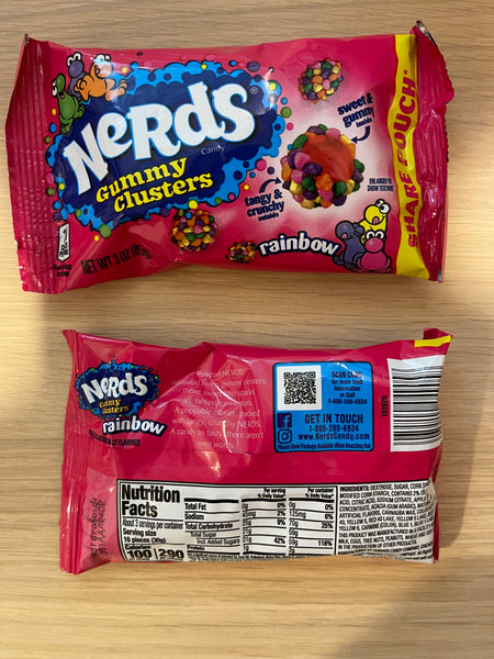 NERDS Gummy Clusters Share Size
