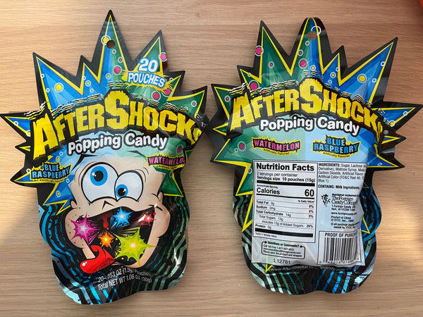 AFTERSHOCK XL Popping Candy WATERMELON & BLUE RASPBERRY