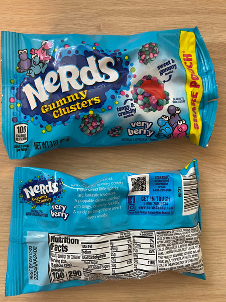 Nerds Gummy Clusters - Very Berry - 3 oz pack